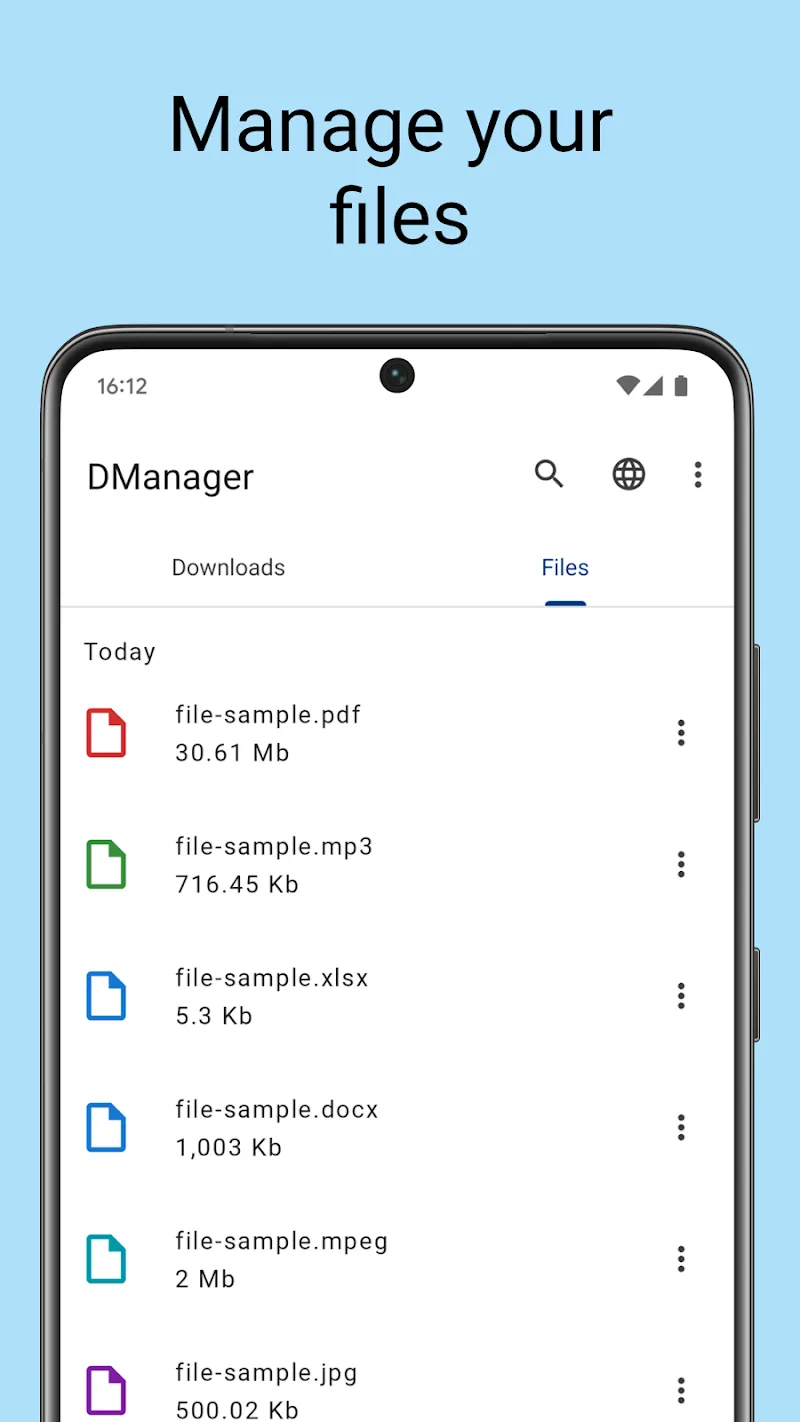 ภาพหน้าจอ Download Manager 3