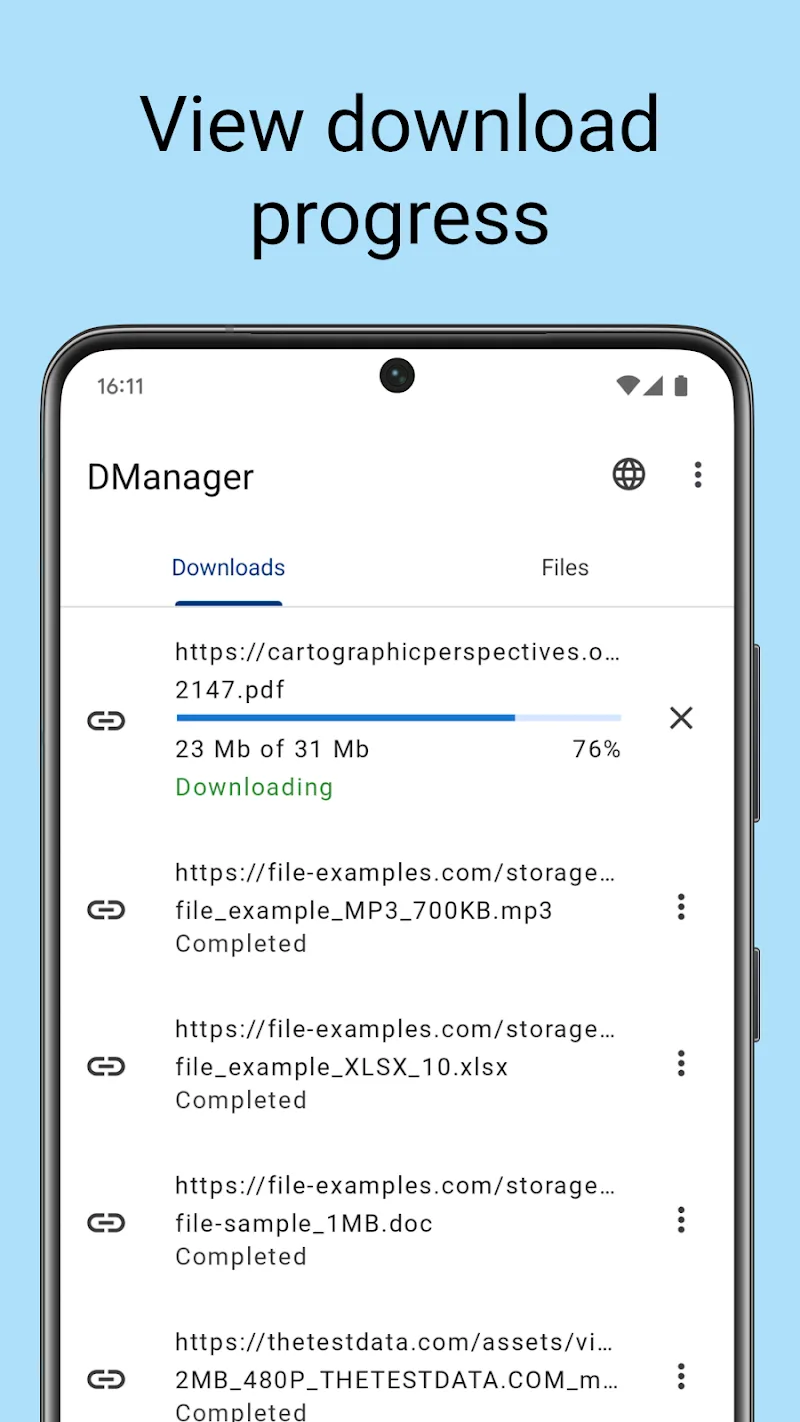 ภาพหน้าจอ Download Manager 2