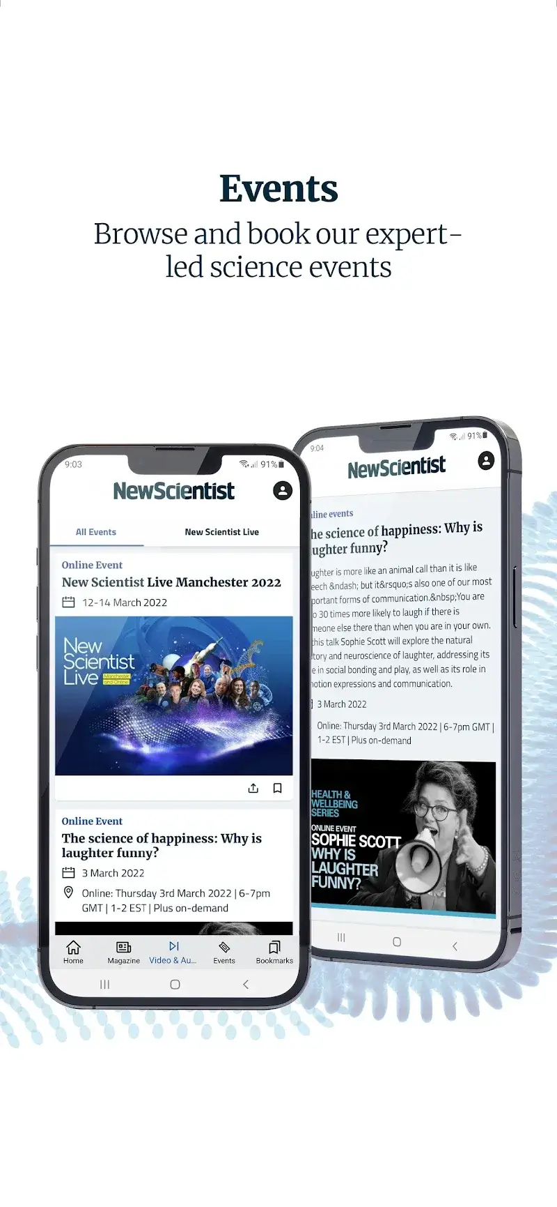Capture d'écran de l'application New Scientist 6