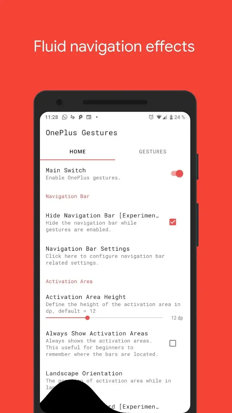Vivid Navigation Gestures Screenshot 1