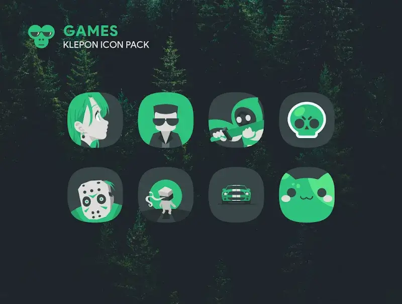 Klepon: Dark Icon Pack screenshot 2