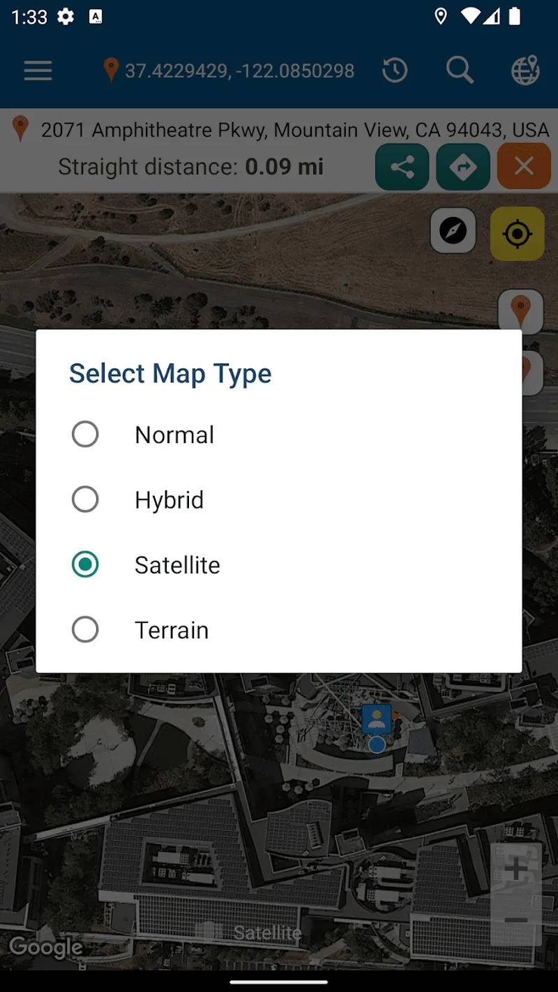 Captura de pantalla de Coordenada de Mapa 4