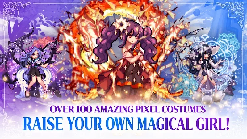 Capture d'écran de gameplay Magical Girl: Idle Pixel Hero 3