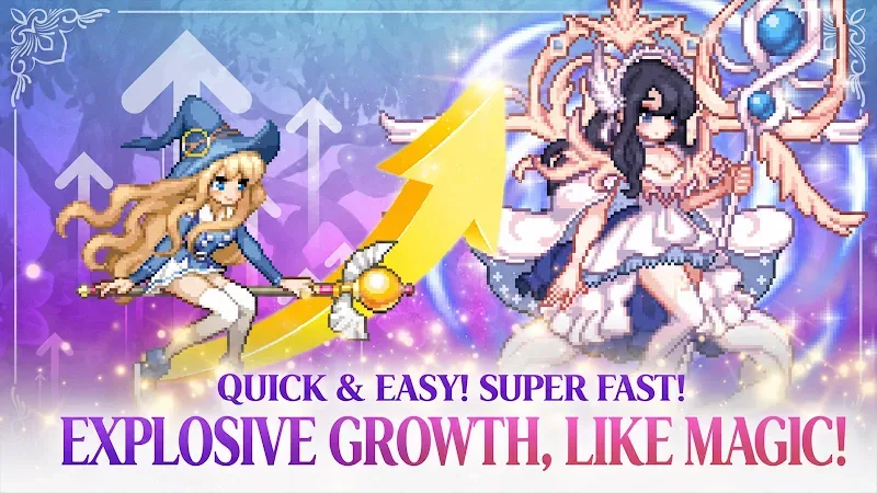Capture d'écran de gameplay 4 de Magical Girl: Idle Pixel Hero