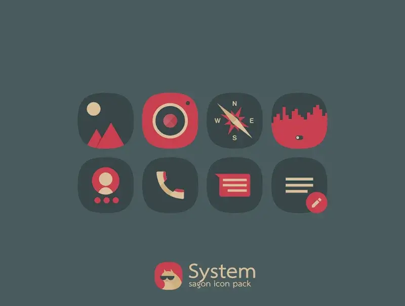 Sagon: Dark Icon Pack screenshot 6