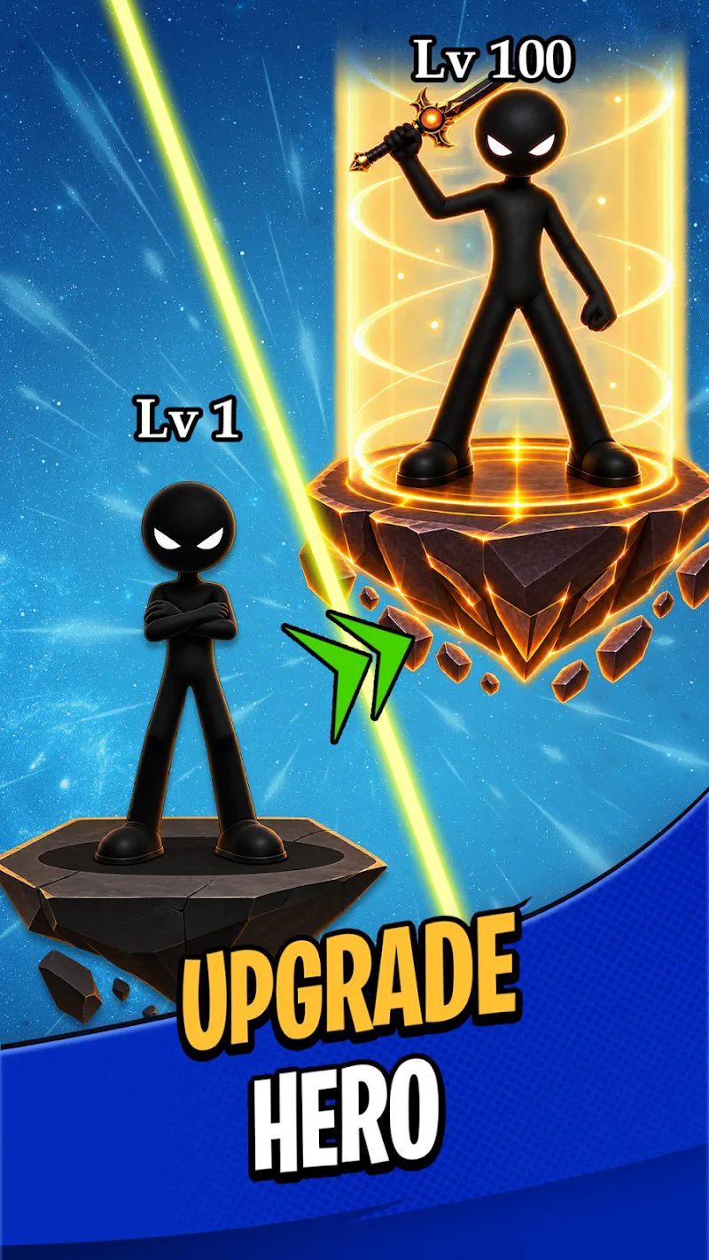 4e capture d'écran de Stickman Idle RPG