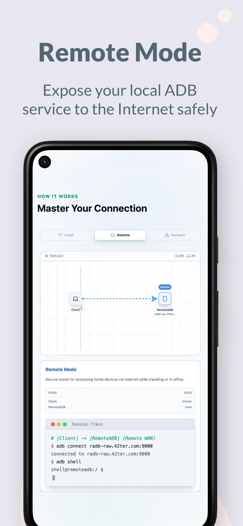 Cuplikan layar RemoteADB 4