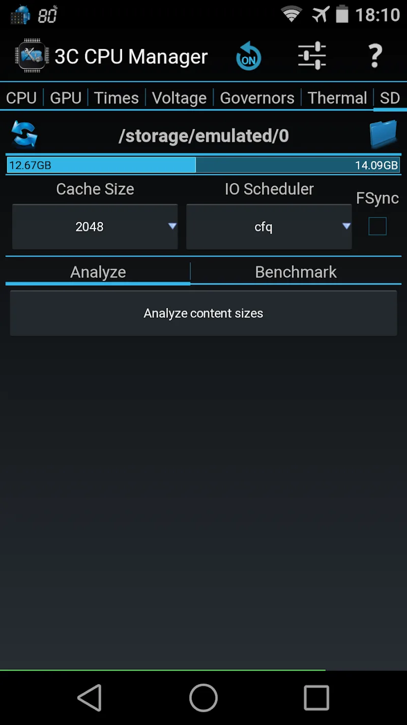 Capture d'écran de 3C CPU Manager 5