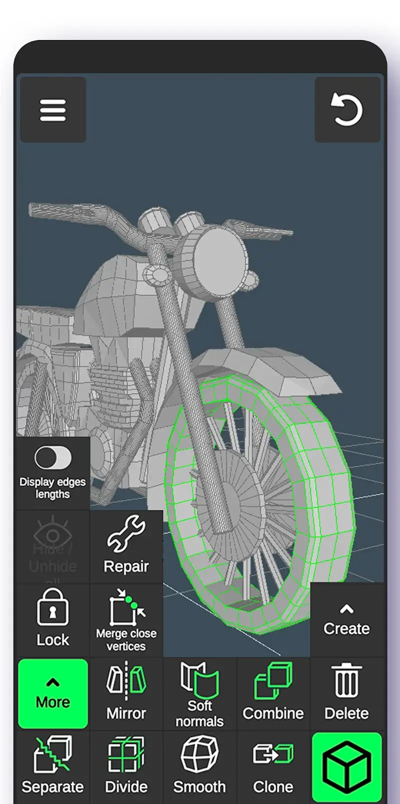 3Dモデリングアプリ スクリーンショット 2
