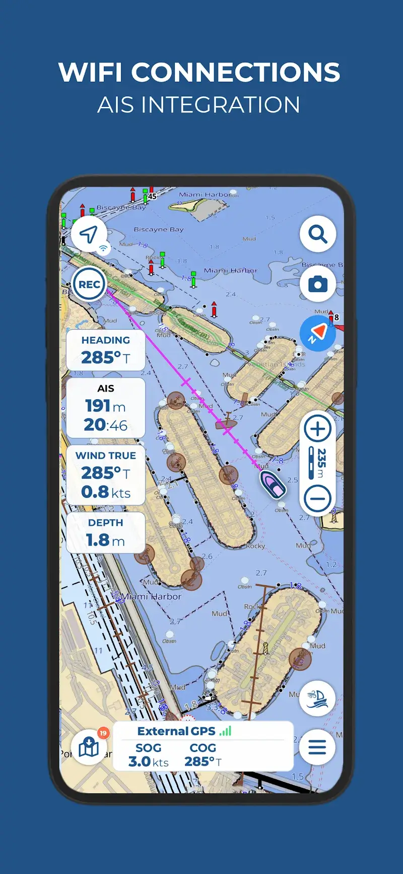 Aqua Map Boating Captura de pantalla 4