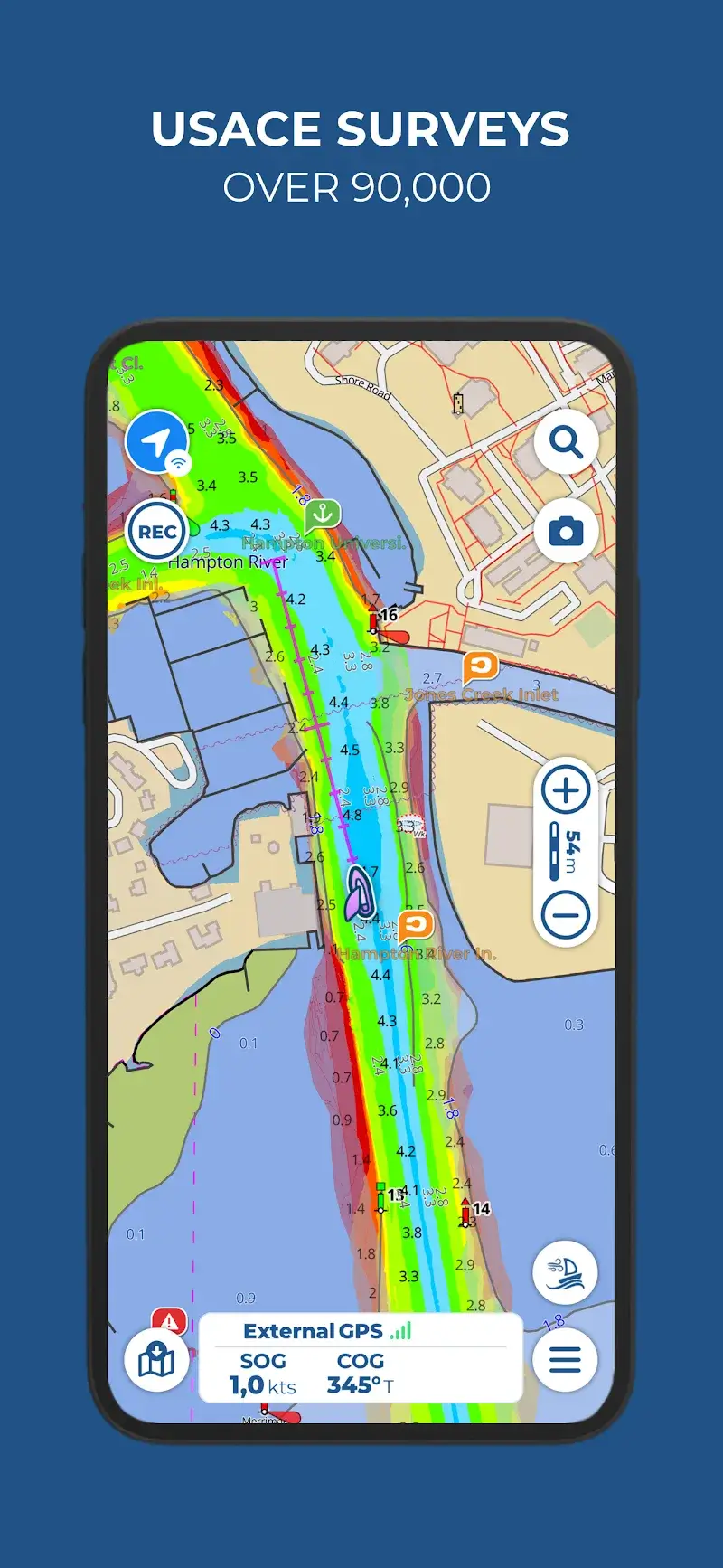 Aqua Map Boating Captura de pantalla 3
