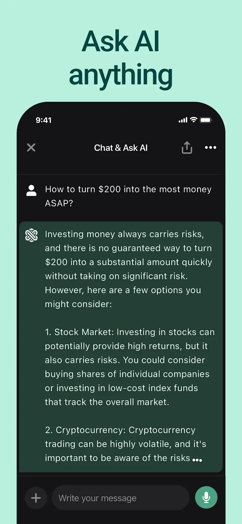 Ask AI capture d'écran 5