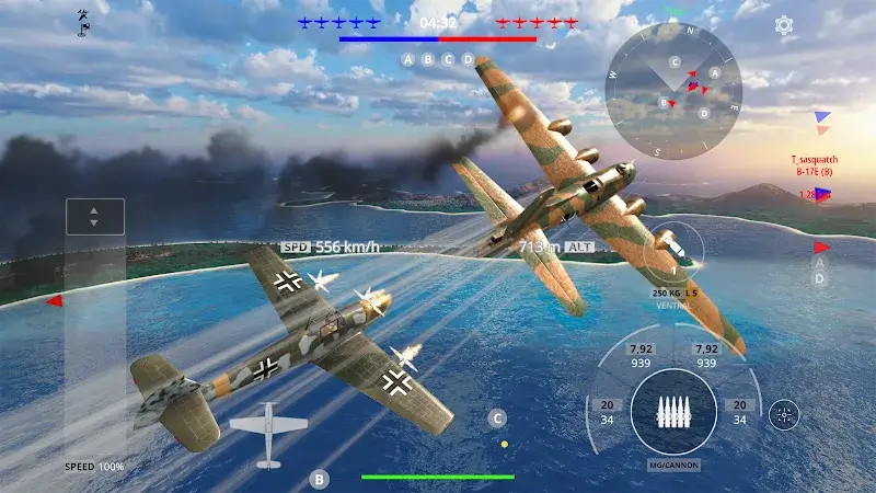 Capture d'écran de gameplay Wings of Heroes 5