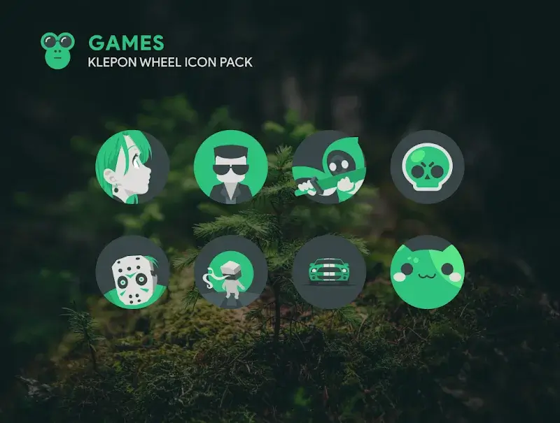 Klepon Wheel: Dark Icon Pack Capture d'écran 2