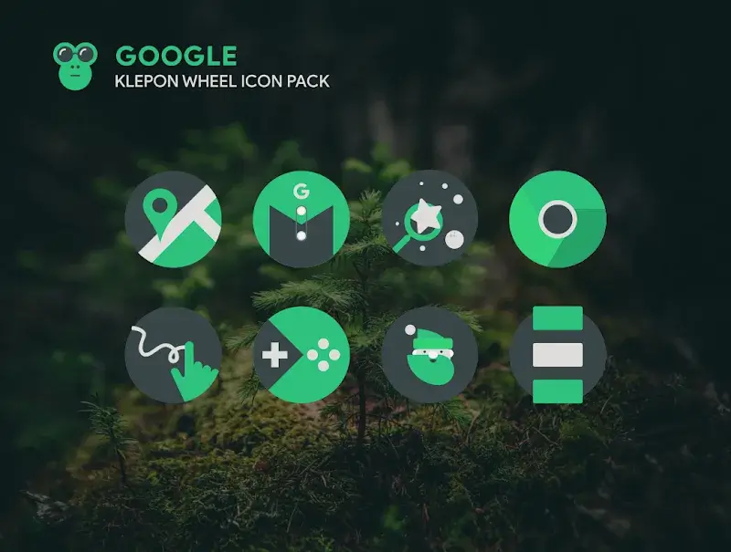 Klepon Wheel: Dark Icon Pack Capture d'écran 3