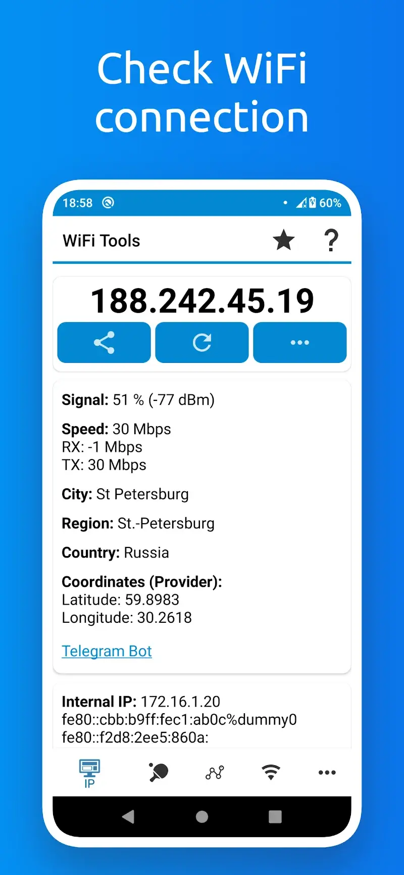 WiFi Tools: Ảnh chụp màn hình 1 của Network Scanner