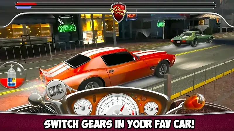 Screenshot di gameplay di Classic Drag Racing 3