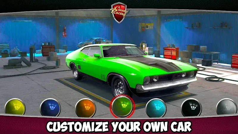 Screenshot di gameplay di Classic Drag Racing 6