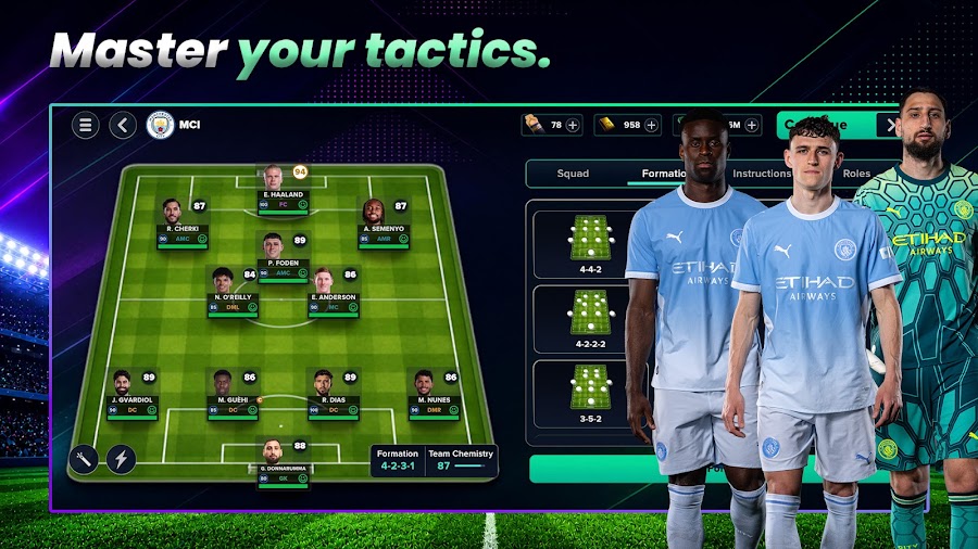Soccer Manager 2027 MOD APK in-game screenshot 3