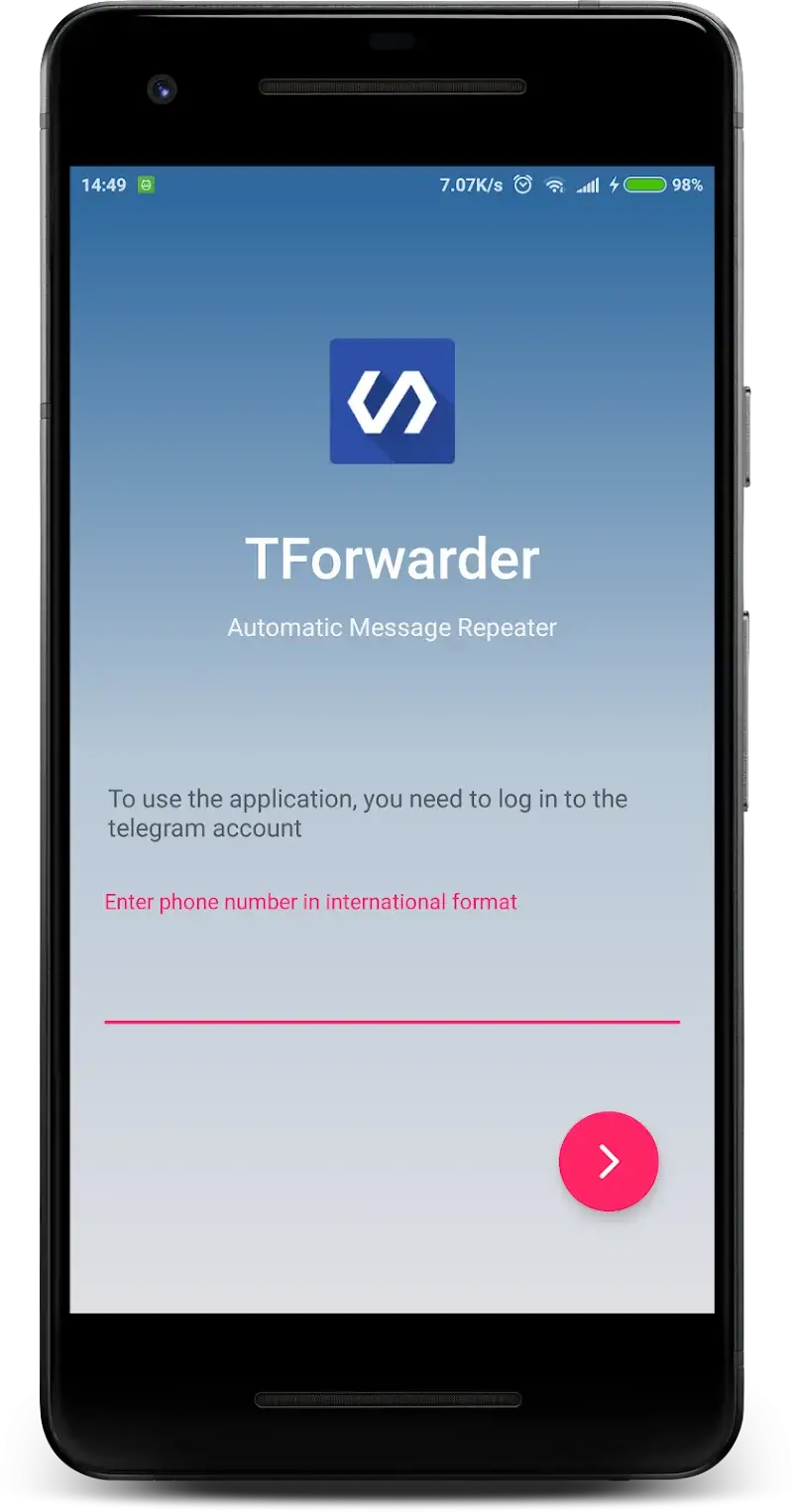Captura de pantalla de TForwarder 2