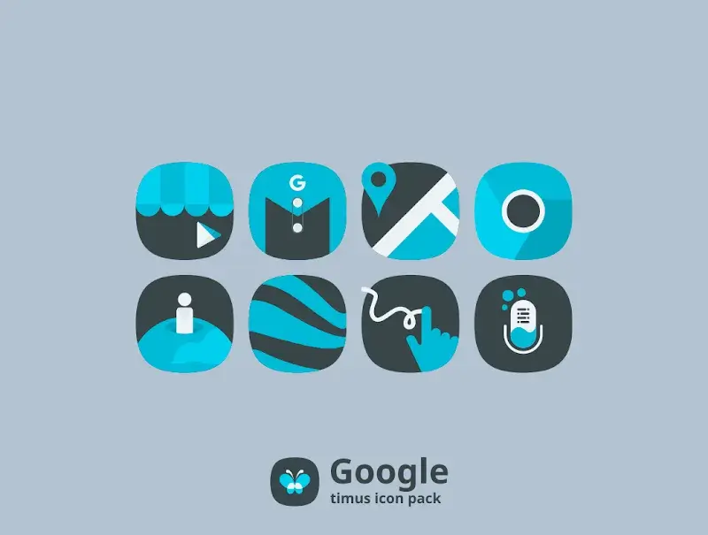 Tangkapan layar 2 Timus: Rounded Dark Icon Pack