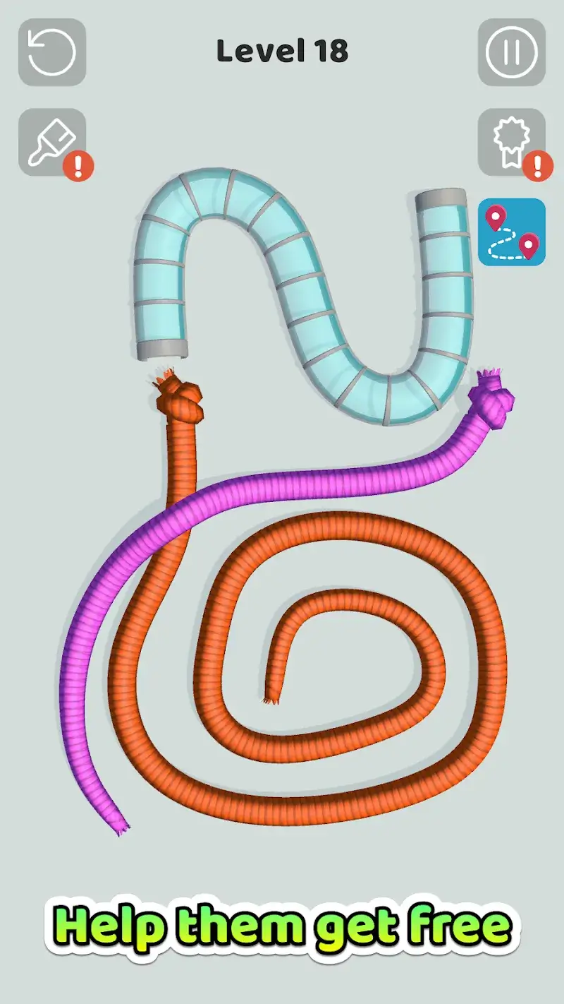Tangled Snakes captura de pantalla 2