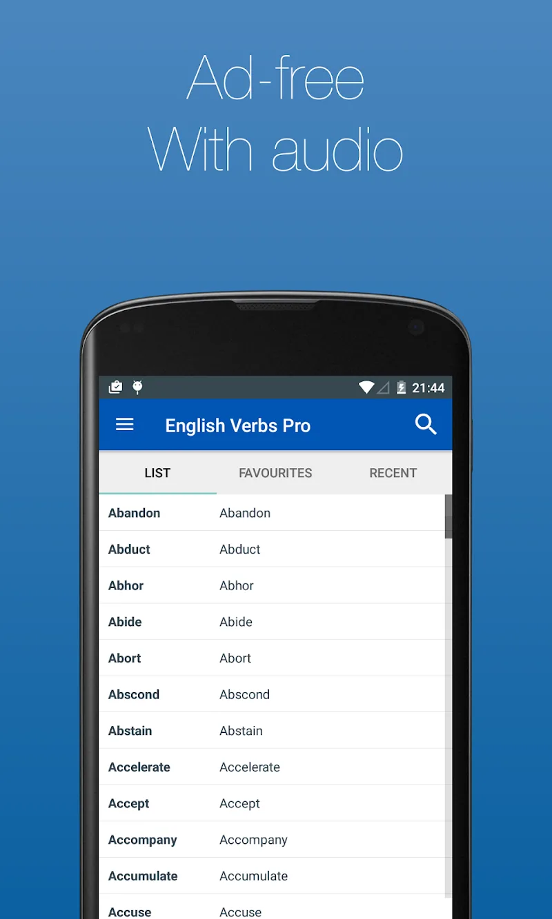 Capture d'écran d'English Verb Conjugator Pro 1