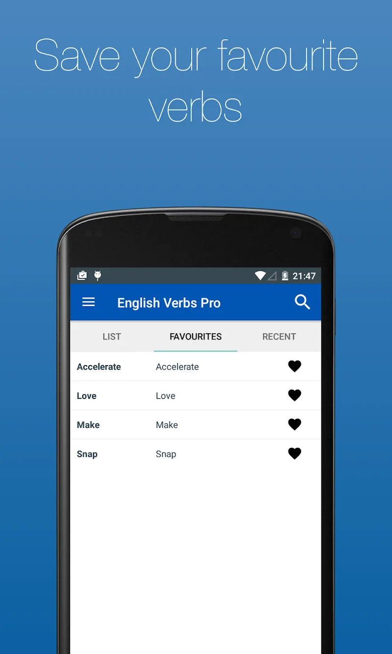 Capture d'écran d'English Verb Conjugator Pro 6