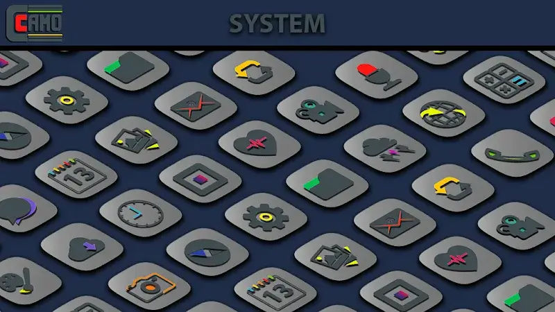 Prévia 5 do Camo Light Icon Pack