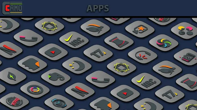 Prévia 4 do Camo Light Icon Pack