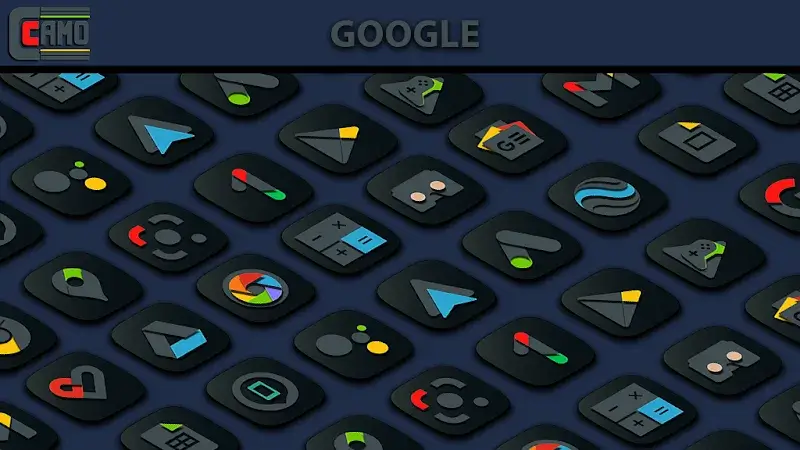 Anteprima Camo Dark Icon Pack 2