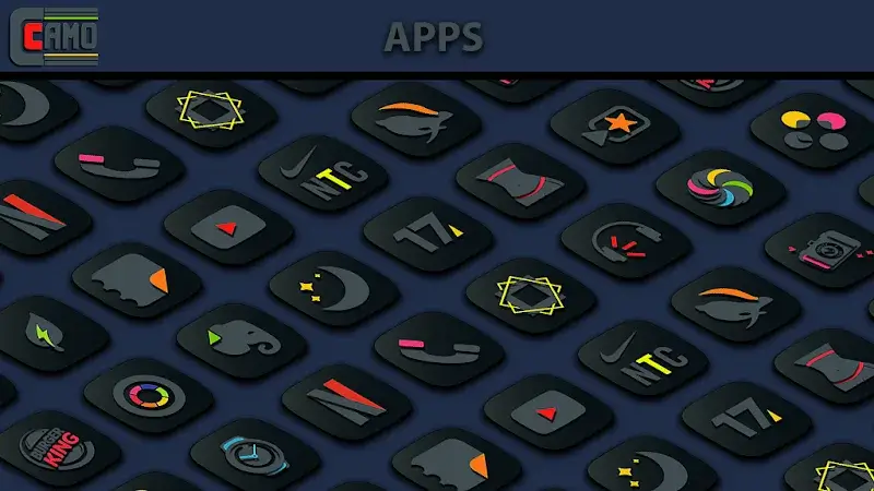 Anteprima Camo Dark Icon Pack 4