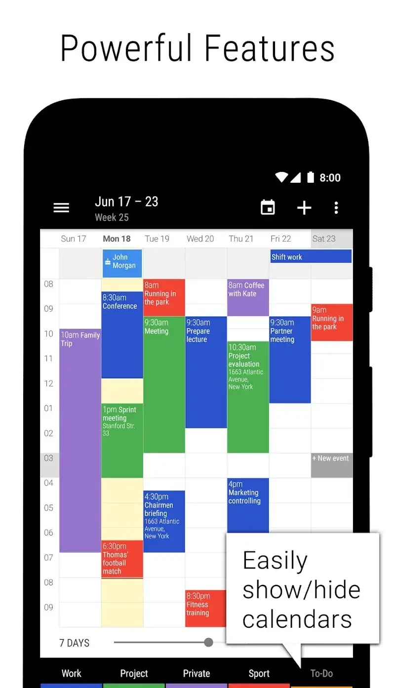 Capture d'écran 2 de Business Calendar 2 Pro