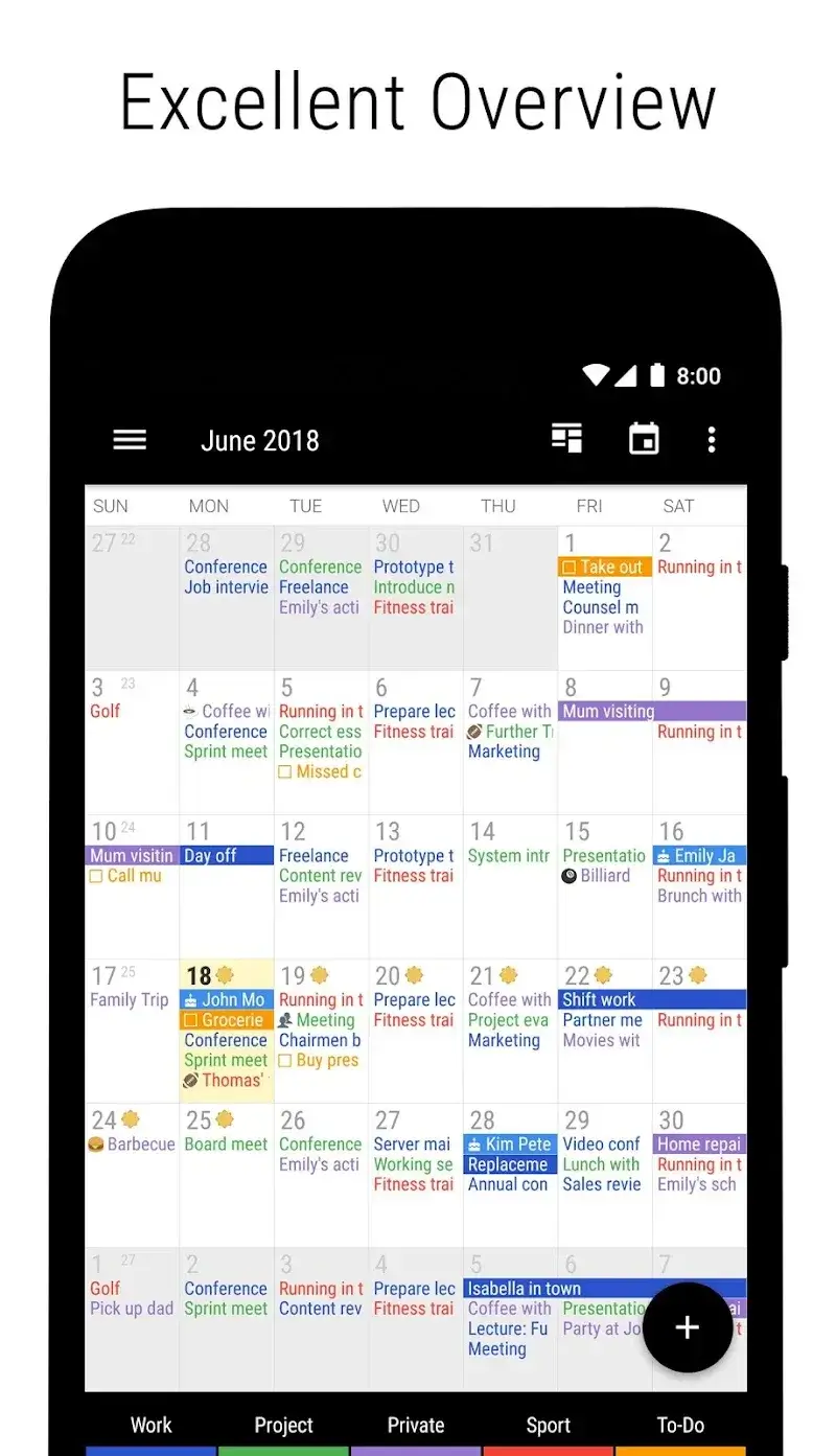 Capture d'écran 1 de Business Calendar 2 Pro