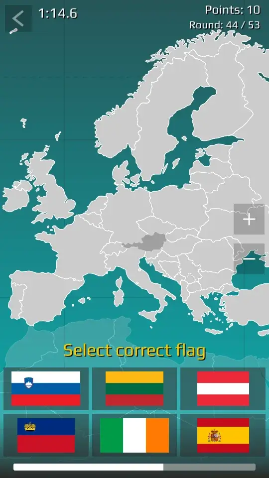 ภาพหน้าจอ World Map Quiz 3