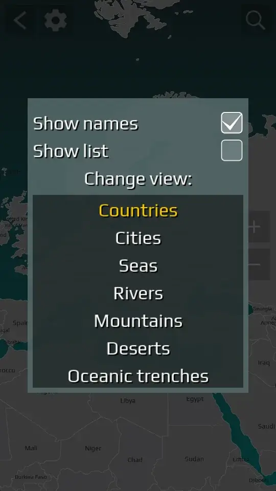 ภาพหน้าจอ World Map Quiz 6