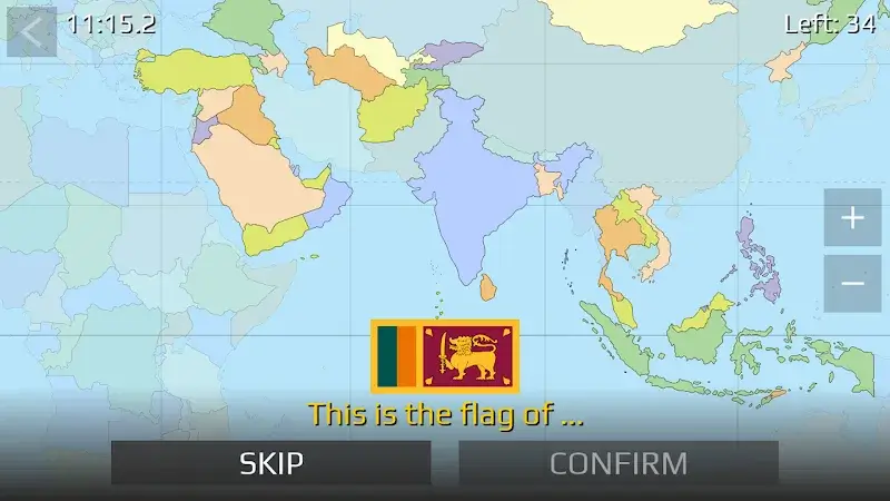 ภาพหน้าจอ World Map Quiz 2