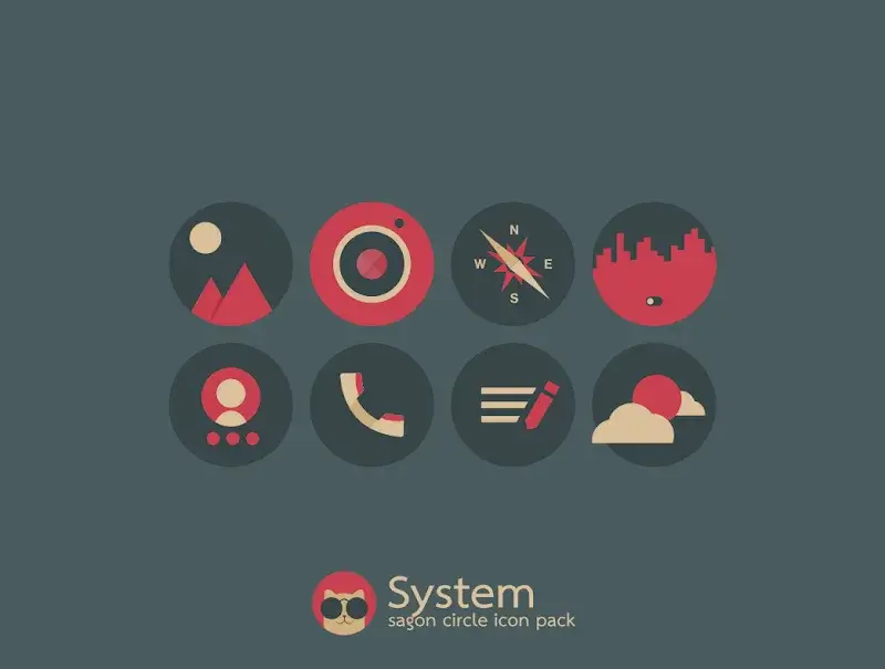 Sagon Circle: Dark Icon Pack screenshot 6