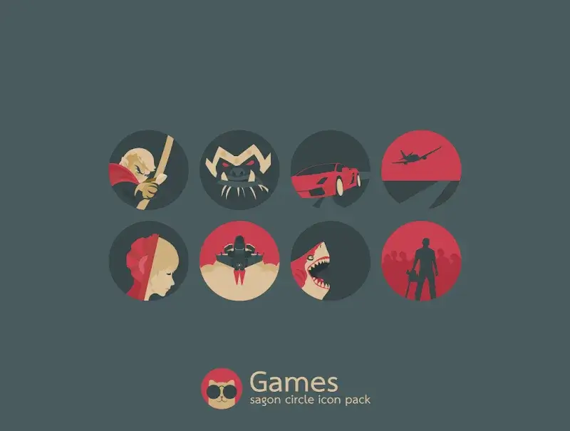 Sagon Circle: Dark Icon Pack screenshot 4