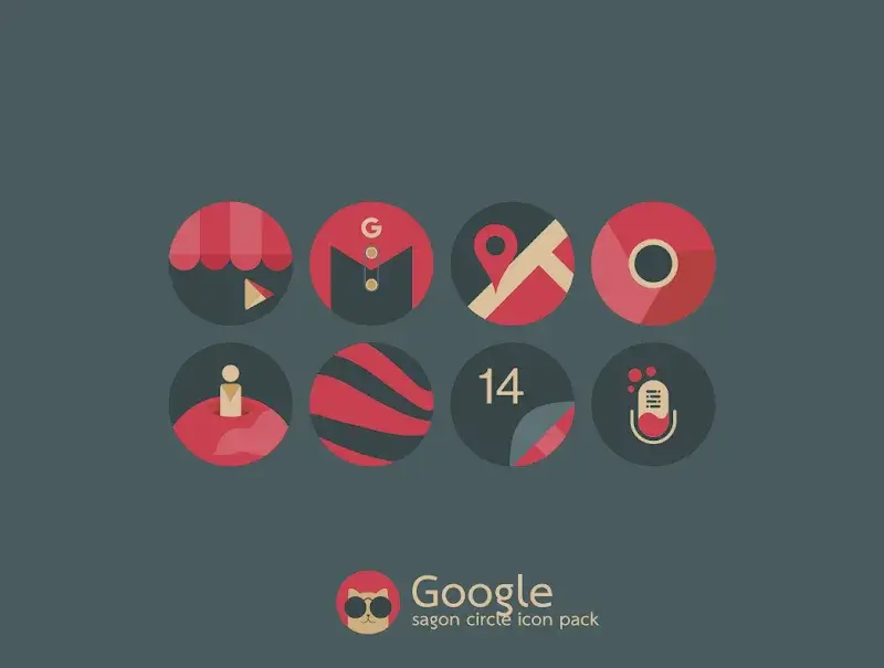 Sagon Circle: Dark Icon Pack screenshot 5