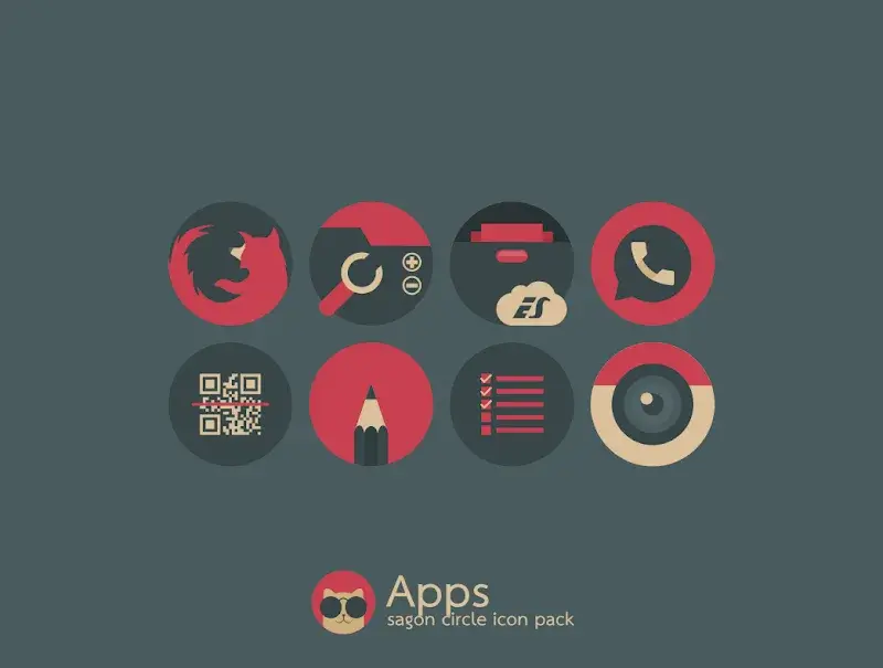 Sagon Circle: Dark Icon Pack screenshot 3