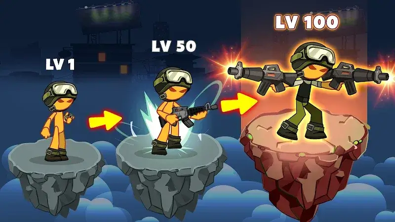 Stickman vs Zombie: Dark War captura de pantalla 2