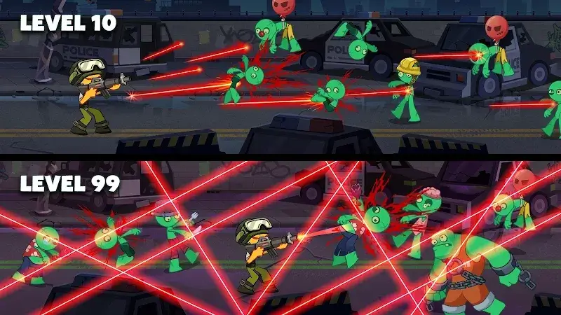 Stickman vs Zombie: Dark War captura de pantalla 1