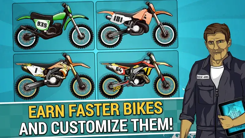ภาพตัวอย่างเกมเพลย์ Mad Skills Motocross 2 MOD APK 2