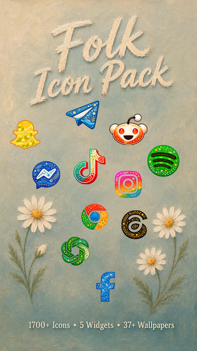 Gambar pratinjau Folk Icon Pack 1