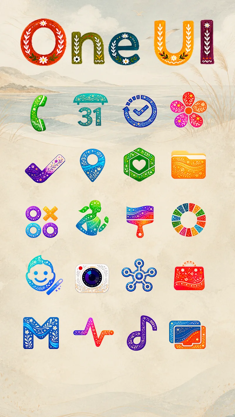 Gambar pratinjau Folk Icon Pack 5