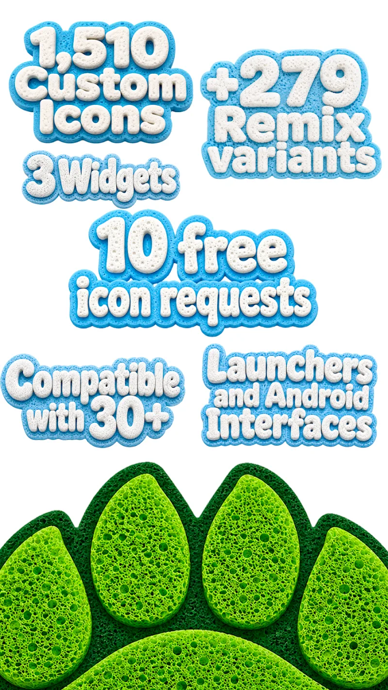 Screenshot 1: Sponge Icon Pack