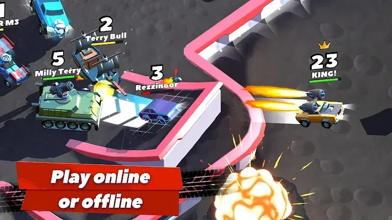 Скриншот Crash of Cars MOD APK 5