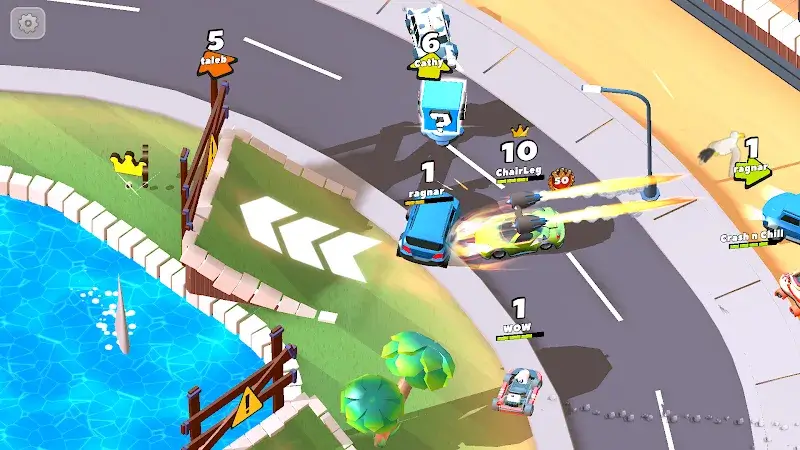 Скриншот Crash of Cars MOD APK 6