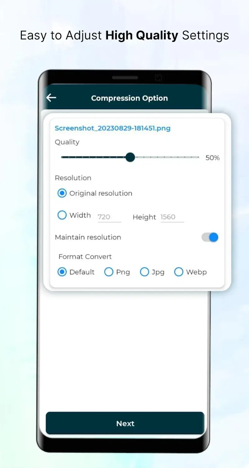 Prévia 3 do app Video Converter & Compressor
